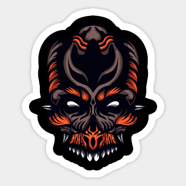 Monster Skull Sticker by Clothes World